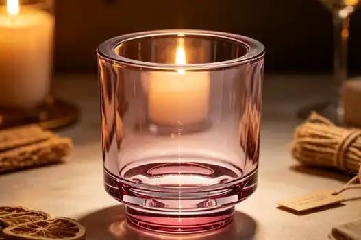 Heavy Base Clear Glass Candle Jars for Luxury Home Fragrance